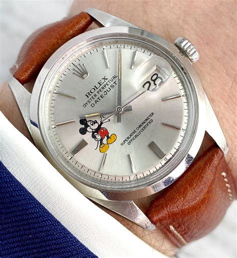 mickey mouse dial rolex